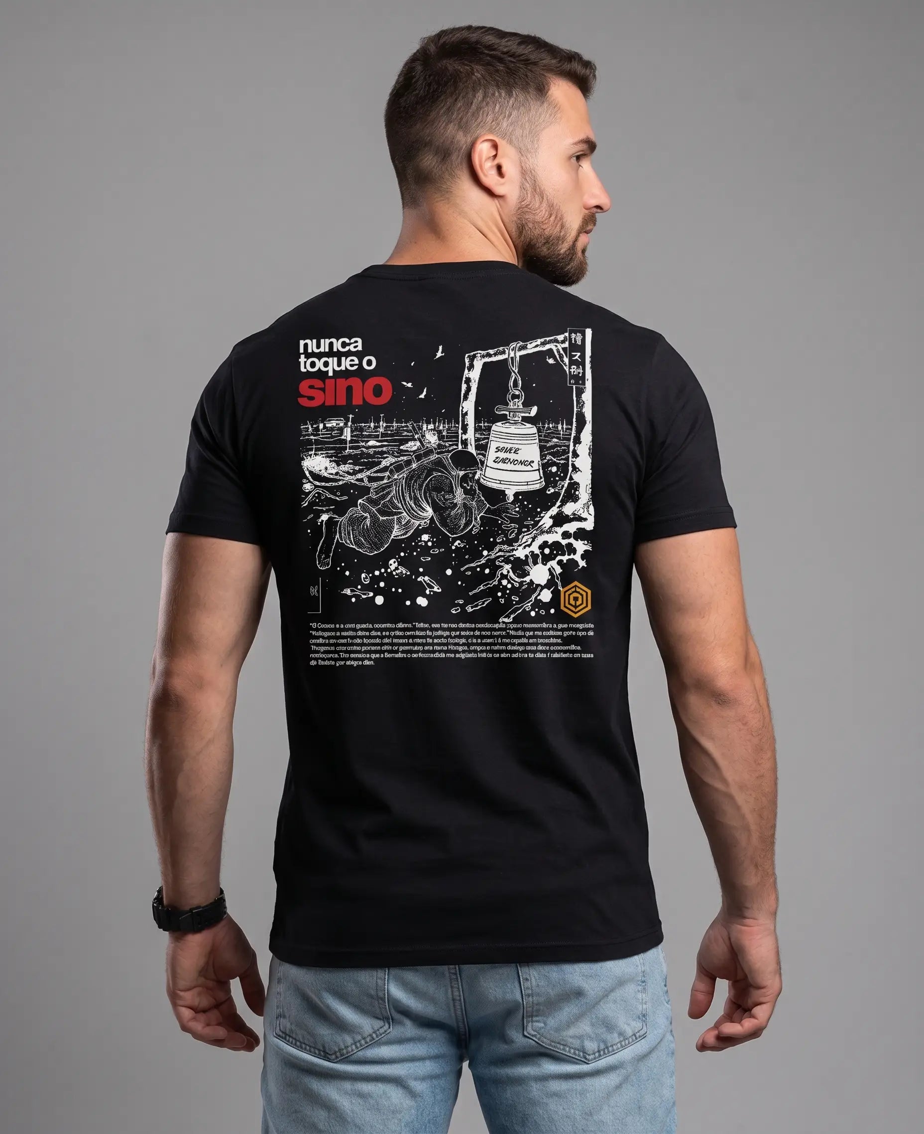 Nunca toque o Sino - cor preta